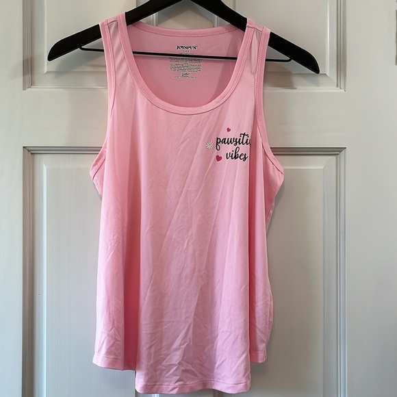 Joyspun Pawsitive Vibes Performance Wear Razor Back Tank - Size Small - Picture 2 of 6